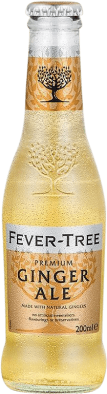 57,95 € 免费送货 | 盒装24个 饮料和搅拌机 Fever-Tree Ginger Ale 英国 小瓶 20 cl