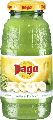 18,95 € Free Shipping | 12 units box Soft Drinks & Mixers Zumos Pago Plátano Small Bottle 20 cl