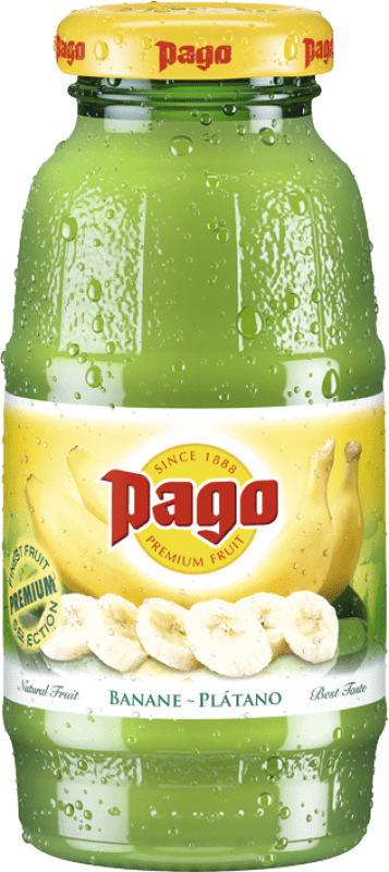 27,95 € Free Shipping | 12 units box Soft Drinks & Mixers Zumos Pago Plátano Small Bottle 20 cl