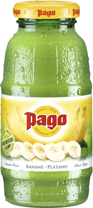 29,95 € Envío gratis | Caja de 12 unidades Refrescos Zumos Pago España Botellín 20 cl Plátano