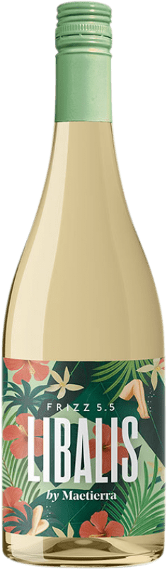 6,95 € Free Shipping | White wine Castillo de Maetierra Libalis Frizz I.G.P. Vino de la Tierra Valles de Sadacia Spain Bottle 75 cl