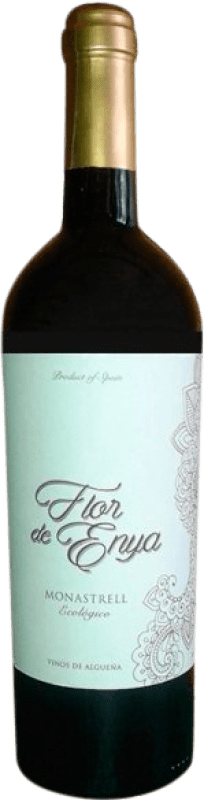 8,95 € Envío gratis | Vino Tinto La Algueña Flor de Enya D.O. Alicante Comunidad Valenciana España Syrah, Monastrell 75 cl