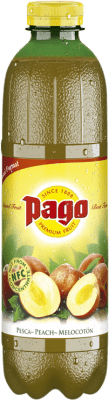 3,95 € 送料無料 | 飲み物とミキサー Zumos Pago Melocotón PET ボトル 1 L