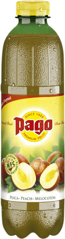 3,95 € 免费送货 | 饮料和搅拌机 Zumos Pago Melocotón PET 瓶子 1 L