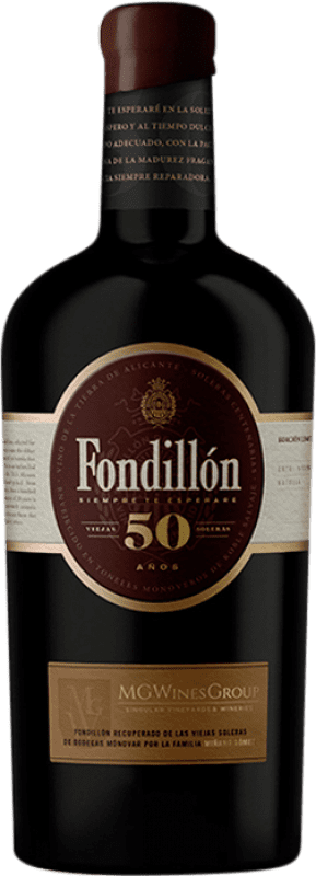 185,95 € Free Shipping | Sweet wine Monovar Fondillón Grand Reserve 1968 D.O. Alicante Valencian Community Spain Monastrell 50 Years Bottle 75 cl