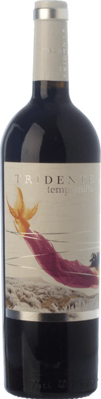 15,95 € 免费送货 | 红酒 Tritón Tridente 岁 I.G.P. Vino de la Tierra de Castilla y León 卡斯蒂利亚莱昂 西班牙 Tempranillo 瓶子 75 cl