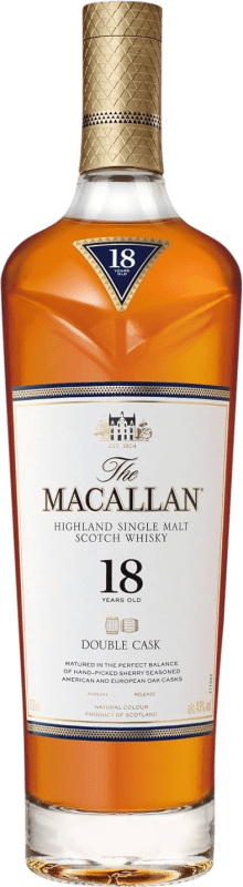 362,95 € Kostenloser Versand | Whiskey Single Malt Macallan Double Cask Großbritannien 18 Jahre Flasche 70 cl