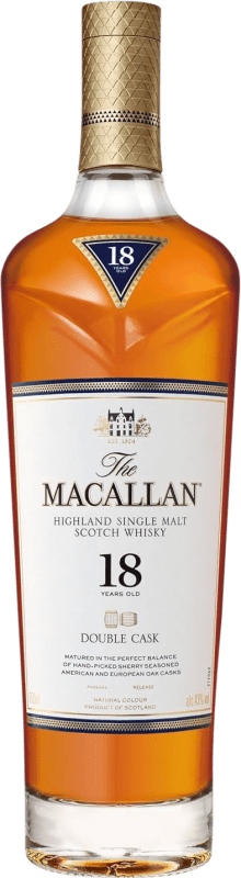 357,95 € 送料無料 | ウイスキーシングルモルト Macallan Double Cask イギリス 18 年 ボトル 70 cl