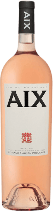 32,95 € Envío gratis | Espumoso rosado Saint Aix Vin de Provence A.O.C. Côtes de Provence Provence Francia Garnacha, Cabernet Sauvignon, Cariñena, Cinsault Botella Magnum 1,5 L