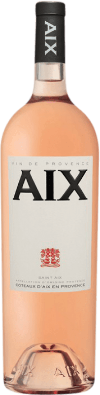 45,95 € Envio grátis | Espumante rosé Saint Aix A.O.C. Coteaux d'Aix-en-Provence Provença França Grenache, Cabernet Sauvignon, Carignan, Cinsault Garrafa Magnum 1,5 L