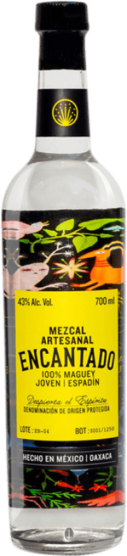 45,95 € Бесплатная доставка | Mezcal Los Danzantes Artesanal Encantado бутылка 70 cl