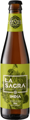45,95 € Envío gratis | Caja de 24 unidades Cerveza La Sagra IPA Botellín Tercio 33 cl