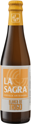 41,95 € Envío gratis | Caja de 24 unidades Cerveza La Sagra Blanca de Trigo Botellín Tercio 33 cl