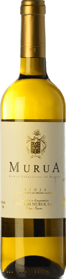 21,95 € Envio grátis | Vinho branco Masaveu Murua Fermentado en Barrica D.O.Ca. Rioja La Rioja Espanha Viura, Malvasía, Grenache Branca Garrafa 75 cl