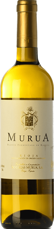 21,95 € Бесплатная доставка | Белое вино Masaveu Murua Fermentado en Barrica D.O.Ca. Rioja Ла-Риоха Испания Viura, Malvasía, Grenache White бутылка 75 cl