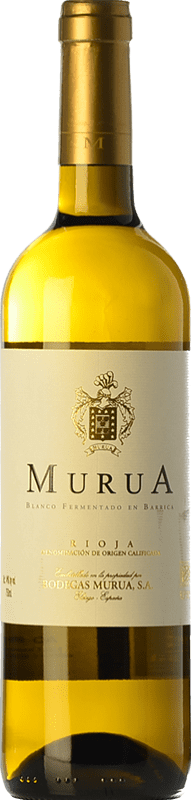 17,95 € Spedizione Gratuita | Vino Bianco Masaveu Murua Fermentato in Botte D.O.Ca. Rioja La Rioja Spagna Garnacha — Grenache, Viura, Malvasia Bottiglia 75 cl