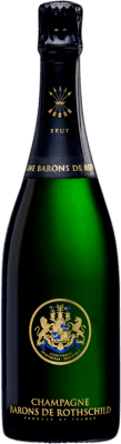 164,95 € Kostenloser Versand | Weißer Sekt Barons de Rothschild Brut A.O.C. Champagne Champagner Frankreich Spätburgunder, Chardonnay, Pinot Meunier Magnum-Flasche 1,5 L