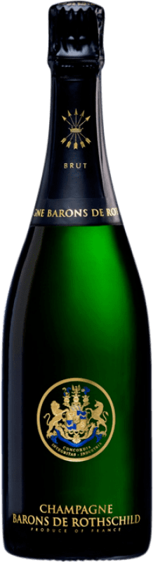 158,95 € 免费送货 | 白起泡酒 Barons de Rothschild Brut — 起泡酒 干型 A.O.C. Champagne 香槟酒 法国 Pinot Noir — 黑皮诺, Chardonnay — 莎当妮, Pinot Meunier — 黑皮诺·莫尼耶 瓶子 Magnum 1,5 L
