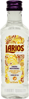 2,95 € Spedizione Gratuita | Genever Gin Larios Mediterranean — Mediterranea Spagna Bottiglietta Mignon 5 cl