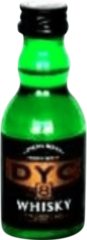 2,95 € Spedizione Gratuita | Whisky Blended DYC Spagna 8 Anni Bottiglietta Mignon 5 cl