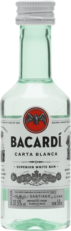 2,95 € Spedizione Gratuita | Rum Bacardí Bahamas Bottiglia Miniatura 5 cl