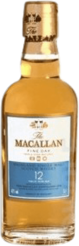 9,95 € Envío gratis | Whisky Single Malt Macallan Double Cask Reino Unido 12 Años Botellín Miniatura 5 cl