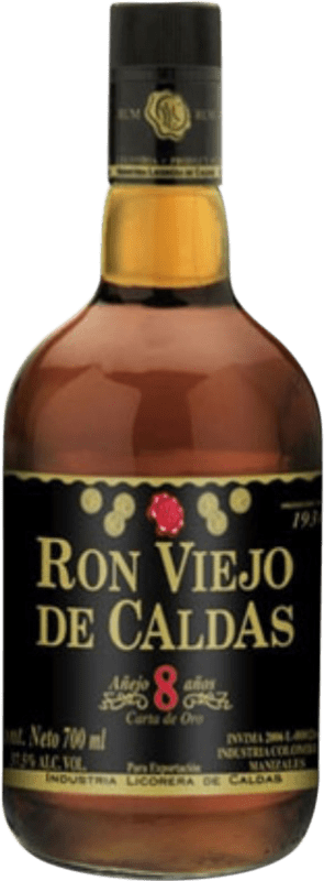 27,95 € Kostenloser Versand | Rum Viejo de Caldas 8 Jahre Flasche 70 cl