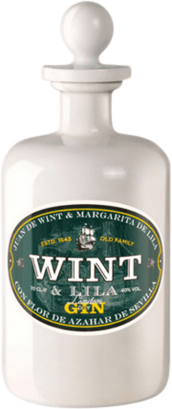 3,95 € Envío gratis | Ginebra Casalbor Wint & Lila Gin España Botellín Miniatura 4 cl