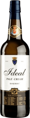 10,95 € Kostenloser Versand | Verstärkter Wein Valdespino Pale Cream Ideal D.O. Jerez-Xérès-Sherry Spanien Palomino Fino Flasche 1 L