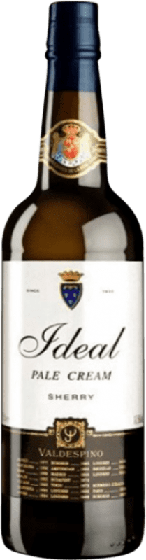 10,95 € Envío gratis | Vino generoso Valdespino Pale Cream Ideal D.O. Jerez-Xérès-Sherry España Palomino Fino Botella 1 L
