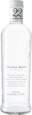 35,95 € Бесплатная доставка | Коробка из 12 единиц Вода 22 Artesian Water Con Gas 822 бутылка 80 cl