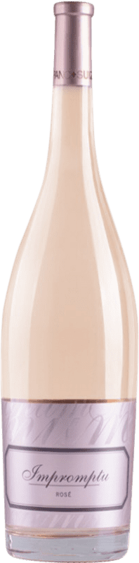 61,95 € Envío gratis | Espumoso rosado Hispano-Suizas Impromptu Rosé D.O. Valencia Comunidad Valenciana España Pinot Negro Botella Magnum 1,5 L