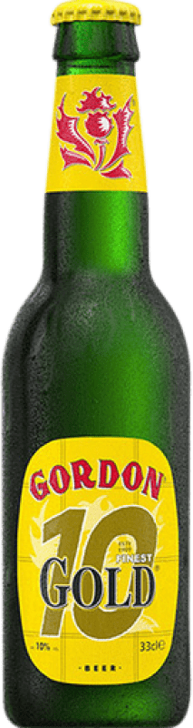 2,95 € Envio grátis | Cerveja Timmermans Gordon Gold Garrafa Terço 33 cl