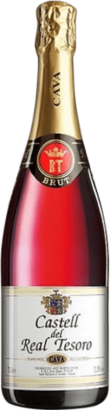 6,95 € 免费送货 | 玫瑰气泡酒 Valdespino Real Tesoro Rosado D.O. Cava 西班牙 Grenache, Trepat 瓶子 75 cl