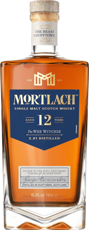 77,95 € 免费送货 | 威士忌单一麦芽威士忌 Mortlach 12 岁 瓶子 70 cl