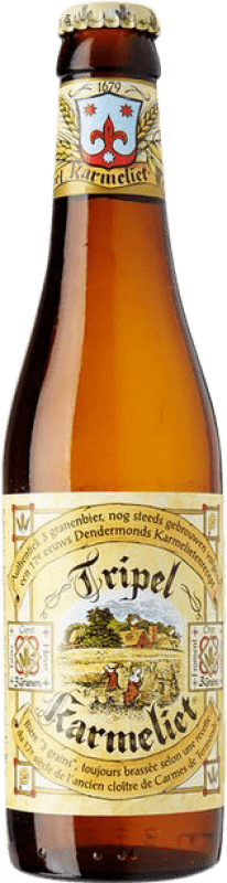 2,95 € Spedizione Gratuita | Birra Bosteels Karmeliet Rubia — Bionda, Tripel Malt — Triple Malt Belgio Bottiglietta Terzo 33 cl