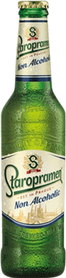 28,95 € Spedizione Gratuita | Scatola da 24 unità Birra AB InBev Staropramen Bottiglia Terzo 33 cl Senza Alcol