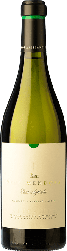 16,95 € Envoi gratuit | Vin Blanc Pepe Mendoza Casa Agrícola D.O. Alicante Communauté valencienne Espagne Monastrell, Macabeo — Macabeu, Airén Bouteille 75 cl