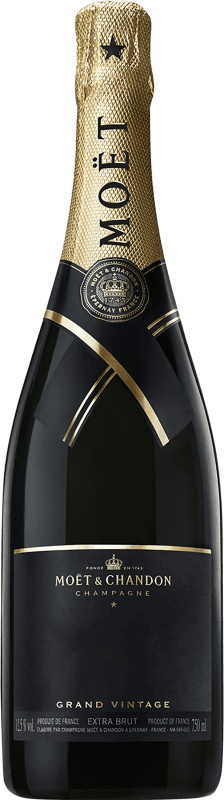 174,95 € 送料無料 | 白のスパークリングワイン Moët & Chandon Vintage, Collection — コレクション A.O.C. Champagne シャンパン フランス Pinot Noir — ピノ・ノワール, Chardonnay — シャルドネ, Pinot Meunier — ピノ・ムニエ 75 cl