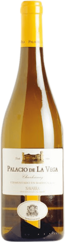 5,95 € Envio grátis | Vinho branco Palacio de la Vega D.O. Navarra Navarra Espanha Chardonnay Garrafa 75 cl