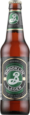 49,95 € Kostenloser Versand | 24 Einheiten Box Bier Brooklyn Drittel-Liter-Flasche 33 cl