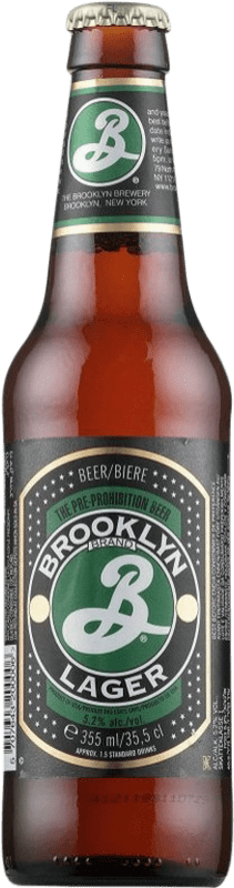 51,95 € Envoi gratuit | Boîte de 24 unités Bière Brooklyn Lager États Unis Bouteille Tiers 33 cl