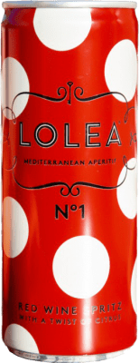 79,95 € 免费送货 | 盒装24个 酒桑格利亚汽酒 Lolea Nº 1 Red Spritz 西班牙 铝罐 20 cl