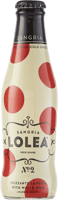 47,95 € Kostenloser Versand | 24 Einheiten Box Sangria Weinlimonade Lolea Nº 2 Frizzante — Perlwein, White — Weißer Spanien Kleine Flasche 20 cl
