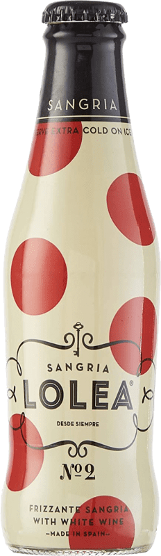 47,95 € 免费送货 | 盒装24个 桑格利亚和葡萄酒柠檬水 Lolea Nº 2 Frizzante — 微起泡, White — 白色的 西班牙 小瓶装 20 cl