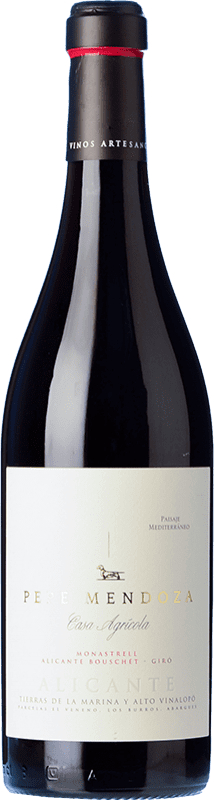 15,95 € Envoi gratuit | Vin rouge Pepe Mendoza Casa Agrícola D.O. Alicante Communauté valencienne Espagne Syrah, Monastrell Bouteille 75 cl
