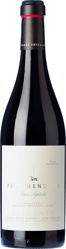14,95 € Kostenloser Versand | Rotwein Pepe Mendoza Casa Agrícola D.O. Alicante Valencianische Gemeinschaft Spanien Syrah, Monastrell 75 cl