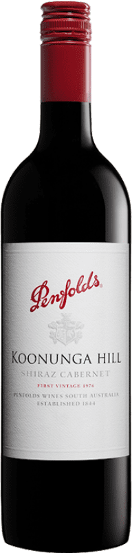 12,95 € 免费送货 | 红酒 Penfolds Koonunga Hill Shiraz-Cabernet 年轻的 I.G. Southern Australia 南澳大利亚 澳大利亚 Syrah, Cabernet Sauvignon 瓶子 75 cl