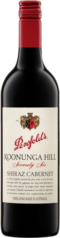 18,95 € Бесплатная доставка | Красное вино Penfolds Koonunga Hill Shiraz Cabernet молодое I.G. Southern Australia Южная Австралия Австралия Syrah — Сира, Cabernet Sauvignon — Каберне Совиньон 75 cl