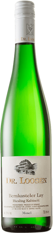 13,95 € Бесплатная доставка | Белое вино Dr. Loosen Bernkasteler Lay Kabinett Blanco Q.b.A. Mosel Германия Riesling бутылка 75 cl